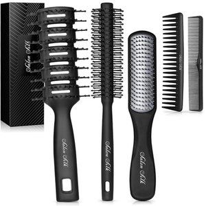 Hair Brush for Men - Professional Styling Comb Set for All Hair Types & Styles